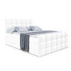 BOXSPRINGBETT BRUGO-Z KING - 180 x 200 - H3/H4 - Weiß Hochglanz - Weiß Hochglanz, Holzwerkstoff (180/200cm) - ALTDECOR
