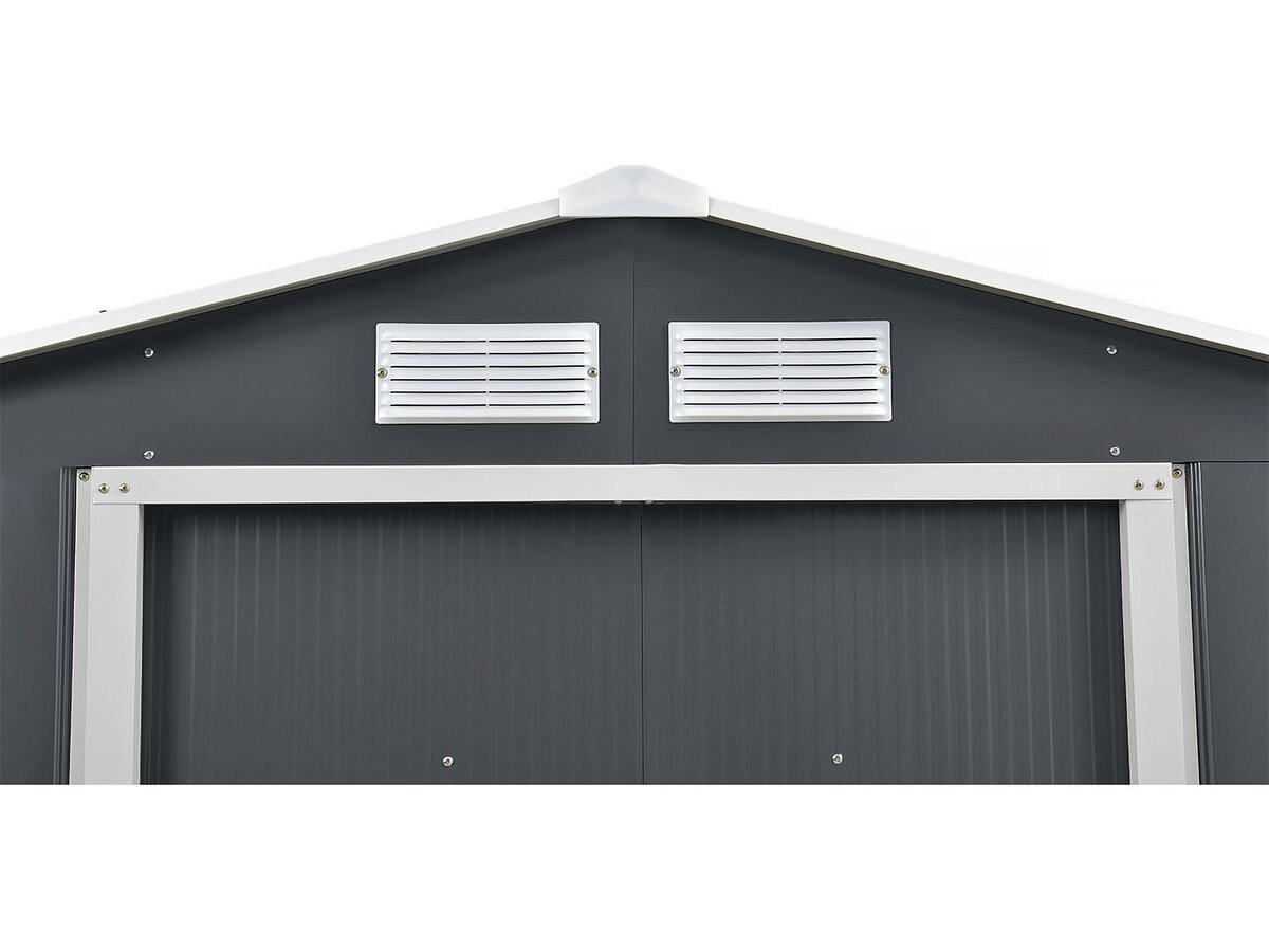 METALL-GARTENHAUS vegas Grau - Grau, Metall (330/210/372cm) - Habitat Garten