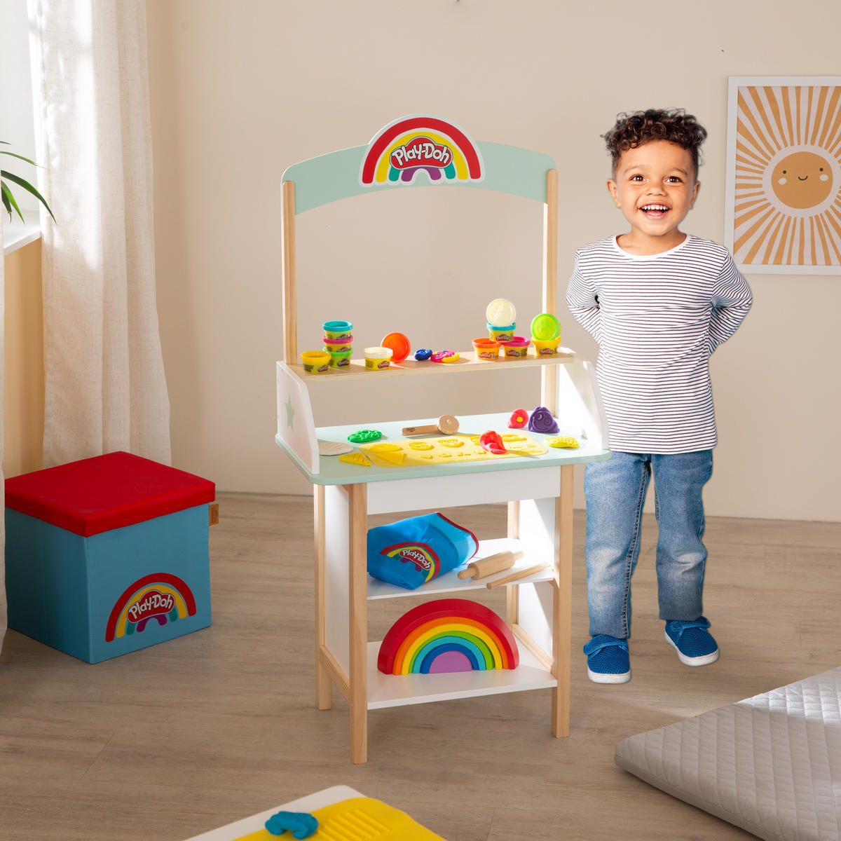 EISSTAND roba x Play-Doh - Multicolor, Holzwerkstoff (52/105/30cm) - Roba