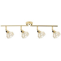 WANDLEUCHTE 2er-Set Erma 16/10/16 cm - Goldfarben, Metall (66/14/10cm) - Beliani