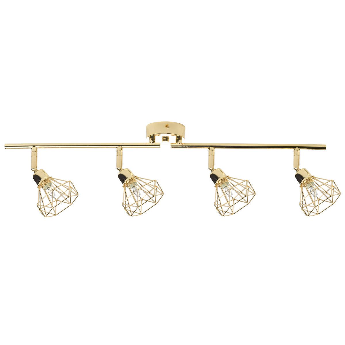 WANDLEUCHTE 2er-Set Erma 16/10/16 cm - Goldfarben, Metall (66/14/10cm) - Beliani