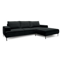 ECKSOFA May Schwarz 275 × 44 × 173 cm - Schwarz, Textil (275/44/173cm) - Pillovely