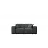 GARTENSOFA Gartenmöbel MALIBU 2 Sitzer Stoff Odyssey Anthrazit - Anthrazit, Holz (186/73/88cm) - Kaiser Möbel