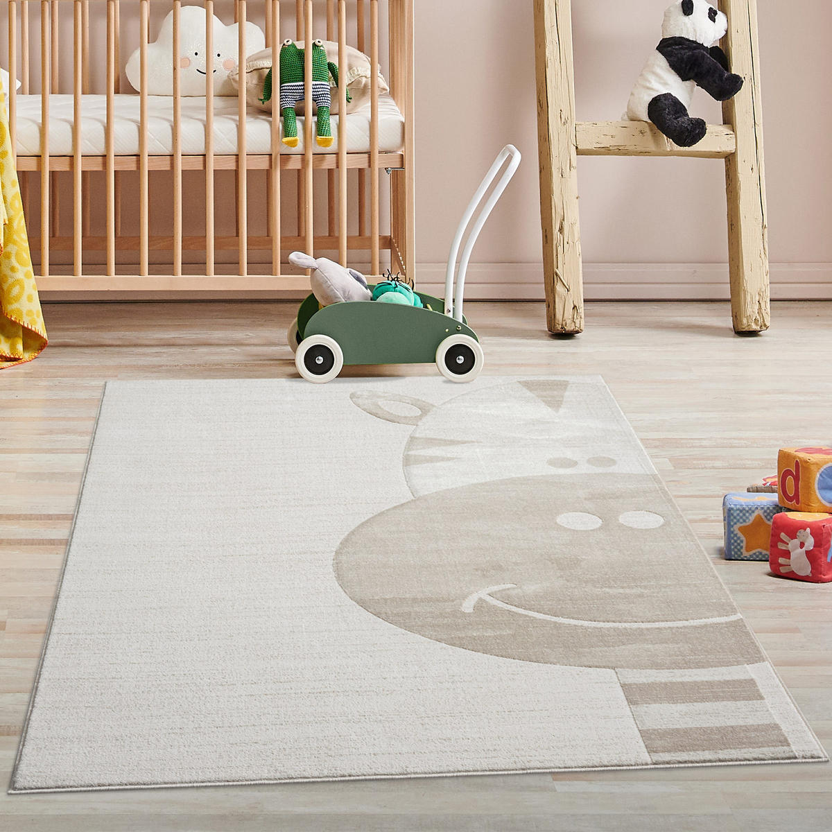 KINDERTEPPICH Mara 715 Creme 120x160 cm - Beige/Creme, Textil (120/160cm) - carpet city