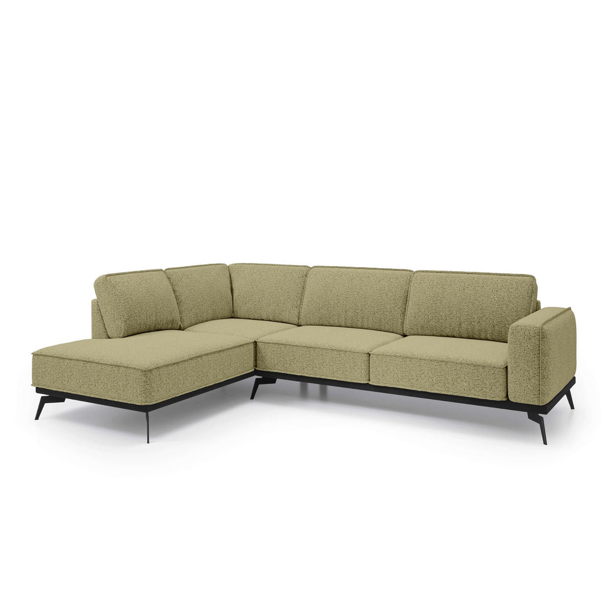 ECKSOFA Rosalia Goldfarben - Goldfarben, Textil (293/90/200cm) - Pillovely