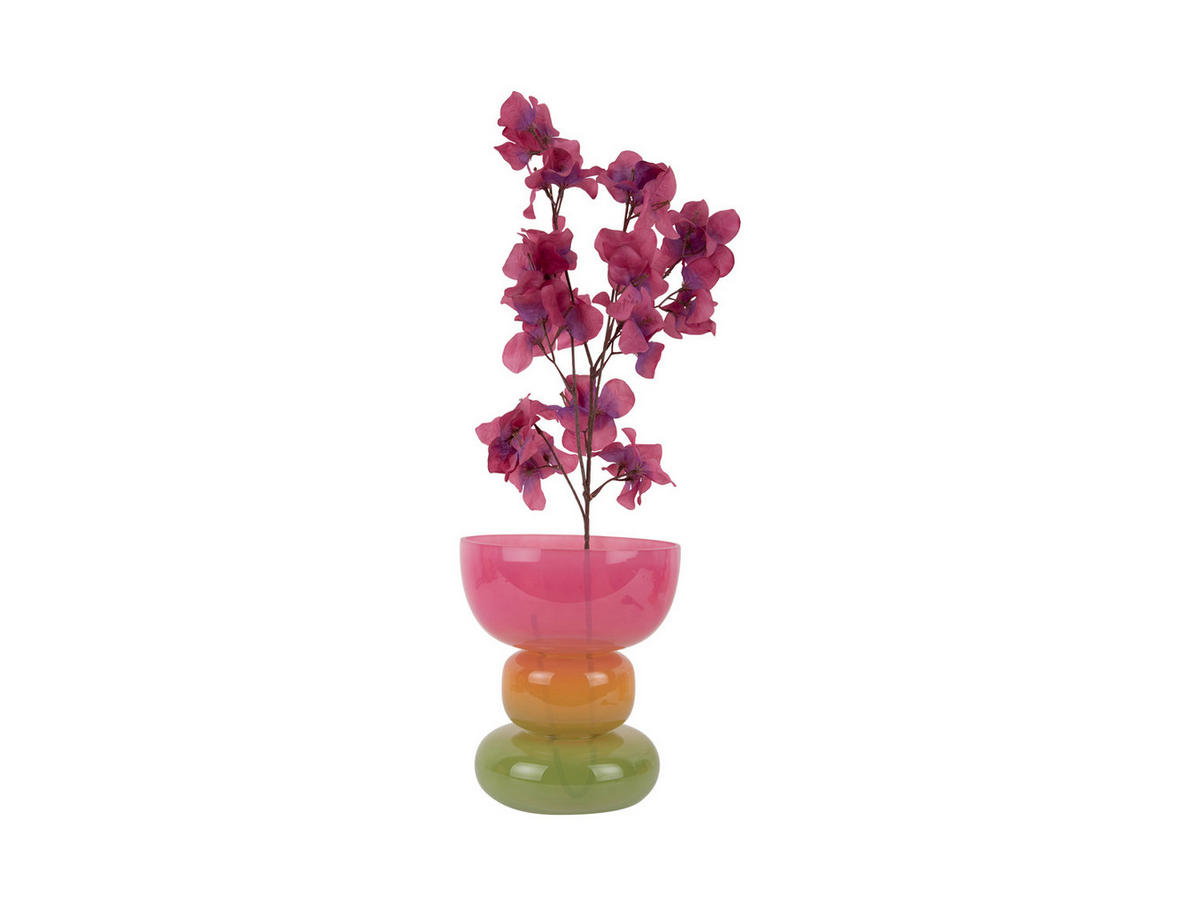 VASE Funky Vibes Wide 18/18/20 cm - Multicolor, Glas (18/20cm) - Present Time