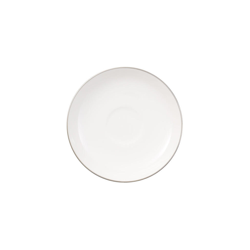 MOKKA-/ESPRESSOUNTERTASSE Anmut Platinum No. 1 weiß ø 12 cm - Weiß, Keramik (12cm) - Villeroy & Boch