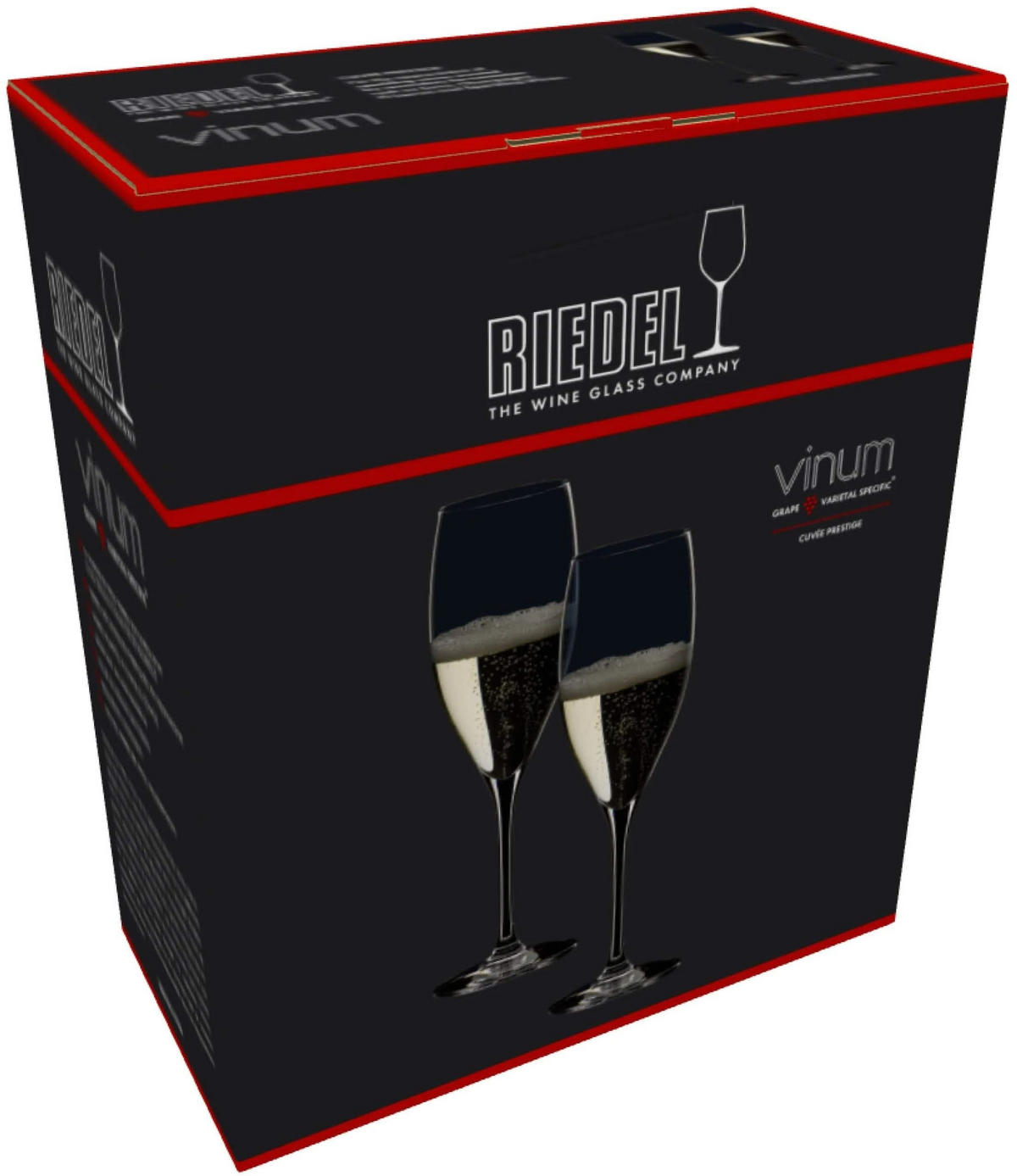 CHAMPAGNERGLAS Vinum Cuvée Prestige, hochwertiges Glas, 230 ml, 2er Set - Transparent, Glas (0.23L) - Riedel