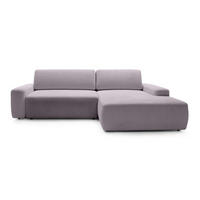 ECKSOFA Bamby Braun 264 cm - Braun, Textil (264/82/162cm) - Pillovely