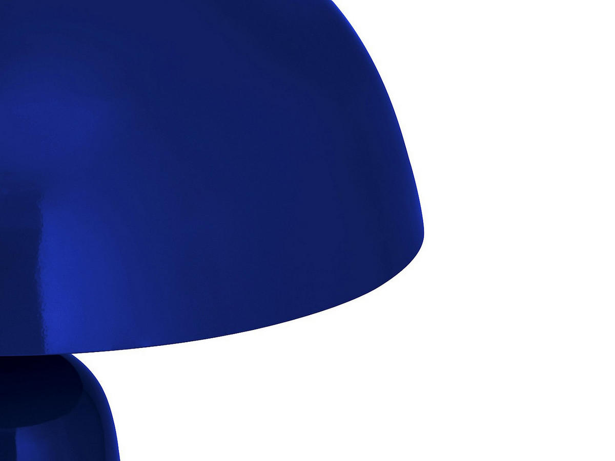 TISCHLAMPE - 39 cm x 39 cm - metall - blau Larkin - Blau, Metall (39/39/52cm) - Vente-Unique