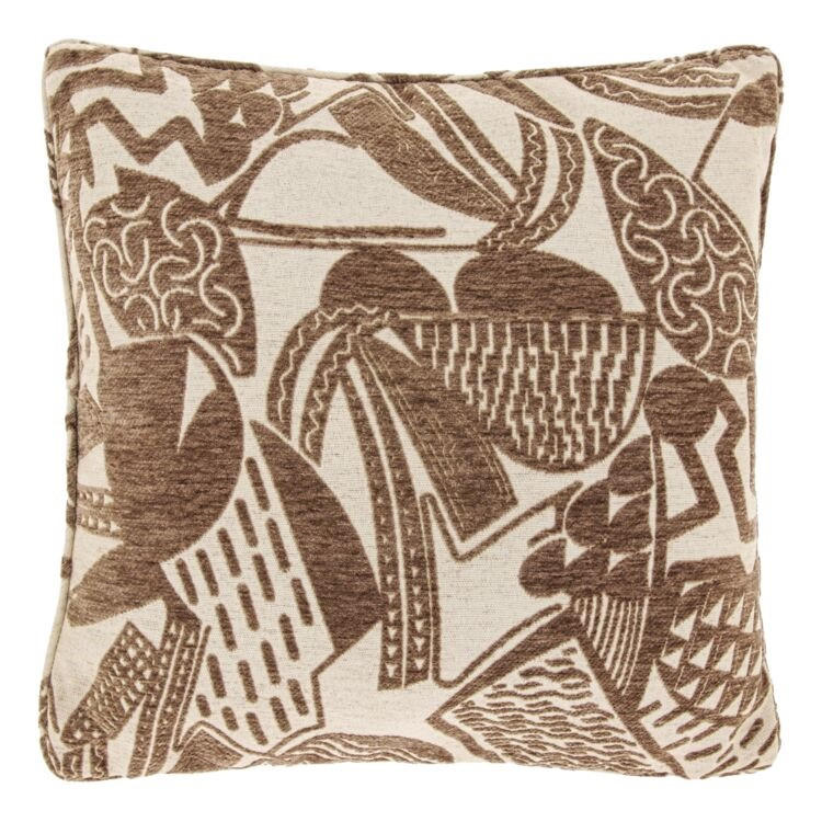 KISSEN Indy - Braun - 45/45/ cm - Taupe, Textil (45/45cm) - Unique Living