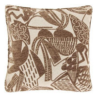 KISSEN Indy - Braun - 45/45/ cm - Taupe, Textil (45/45cm) - Unique Living