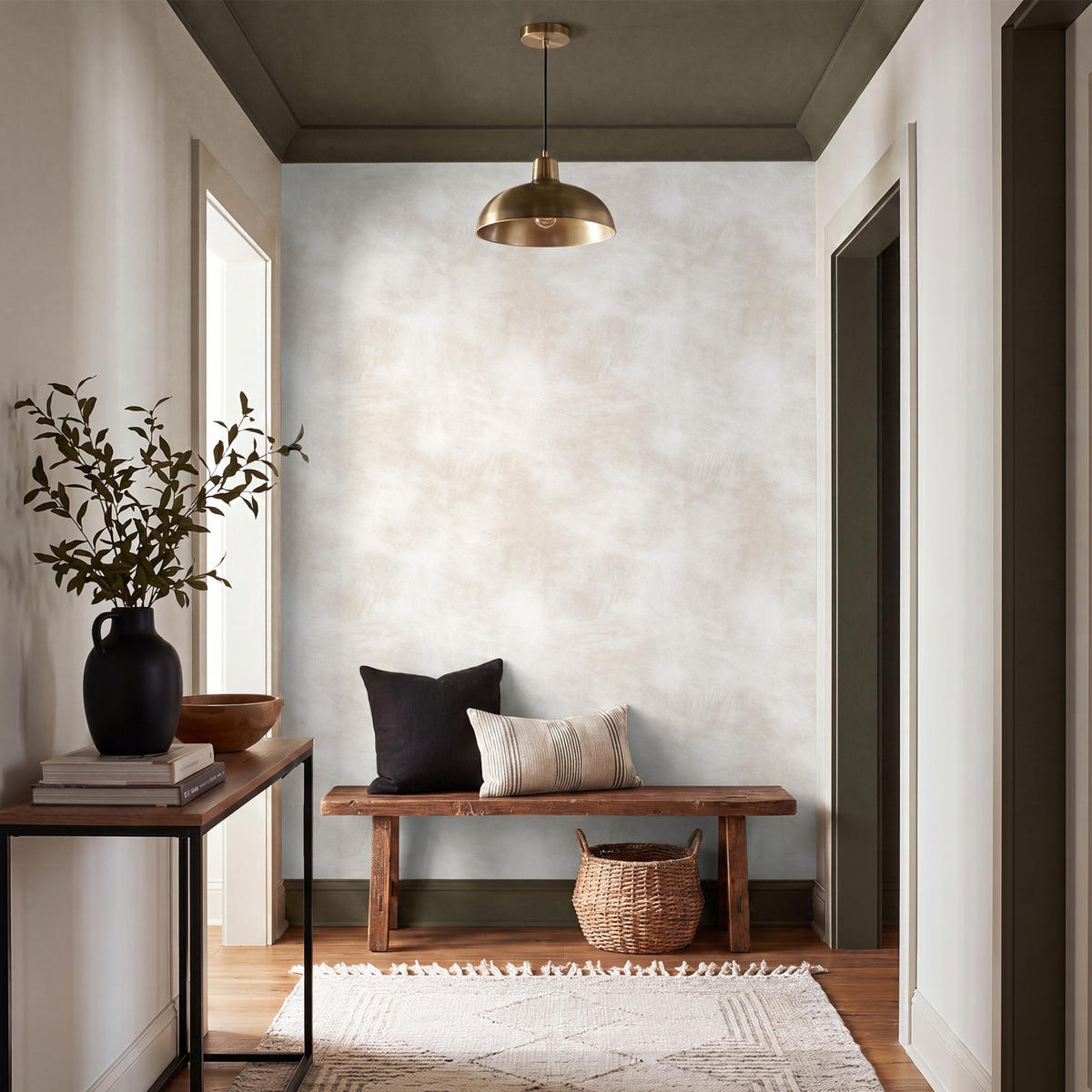 TAPETE - Dezent - Textur - Beige - 180x240 cm - Creme, Papier (180/240cm) - OnlyWow