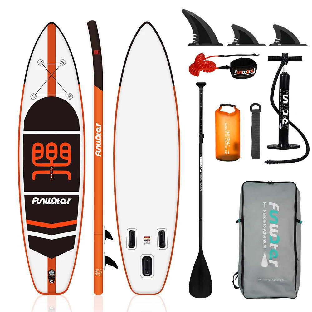 PADDLE BOARD Aufblasbar 335x84x15 cm Stand Up - Orange, Kunststoff (84/335/15cm) - Kaket