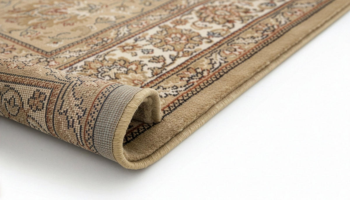 DESIGN Teppich mit Blumenmuster beige - Beige, Textil (200/290cm) - AFK Living