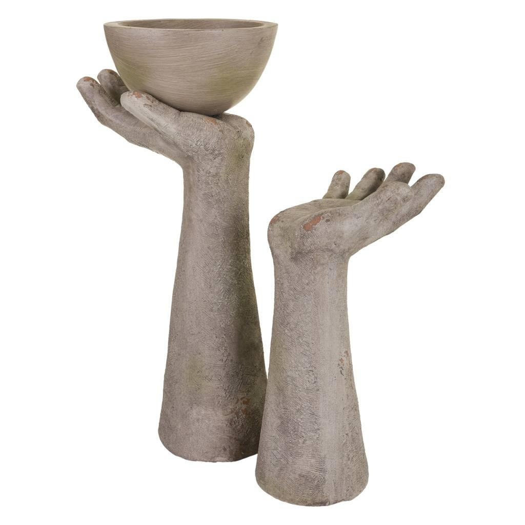 DEKORATIVE FIGUR, grau, 27x20x51cm - Grau, Stein (27/51/20cm) - Wanderlust