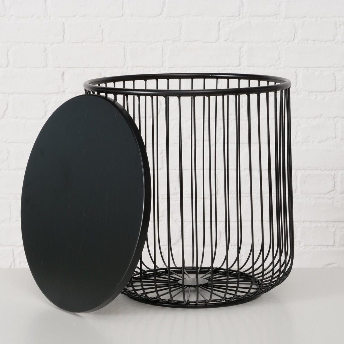 METALLTISCHE 2er Set Cindy Schwarz - Schwarz, Metall (45/45/47cm) - Boltze Home