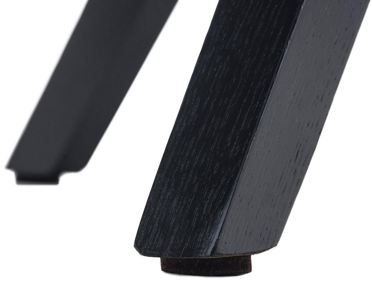 STUHL Stoff blau - Blau/Schwarz, Holz/Textil (47/84/59cm) - CLP