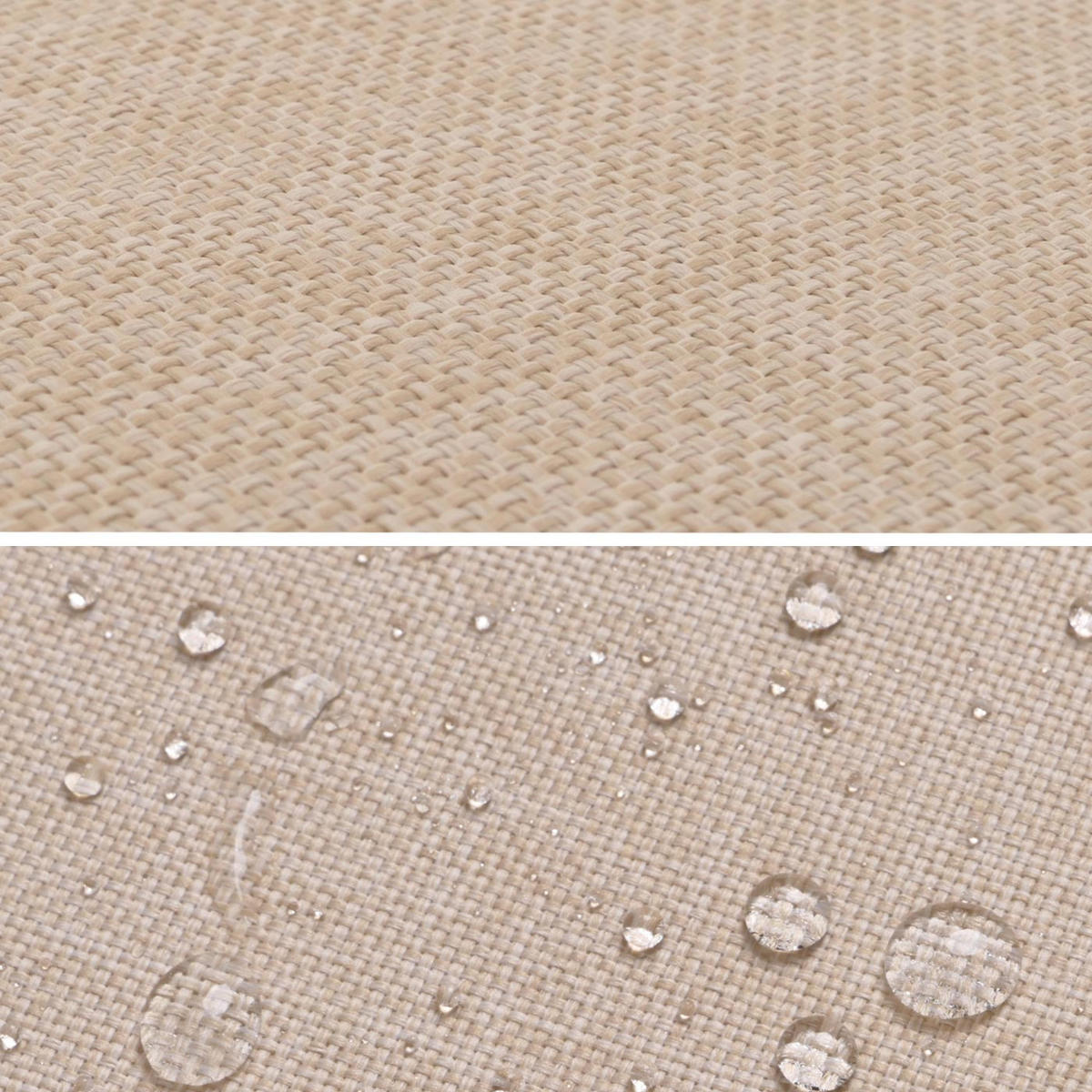 SONNENLIEGE Beige - Beige, Holz (66/110/200cm) - MCW