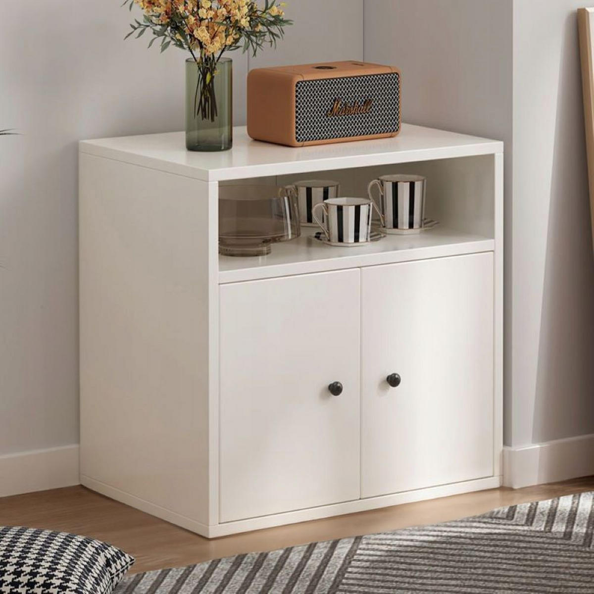 BÜCHERREGAL, weiß 60/34/56 cm - Weiß, Holzwerkstoff (34/56/60cm) - Rebiko
