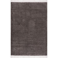 HOCHFLOR-TEPPICH Shaggy Pulpy 100 Anthrazit 140x200 cm - Grau, Textil (140/200cm) - carpet city