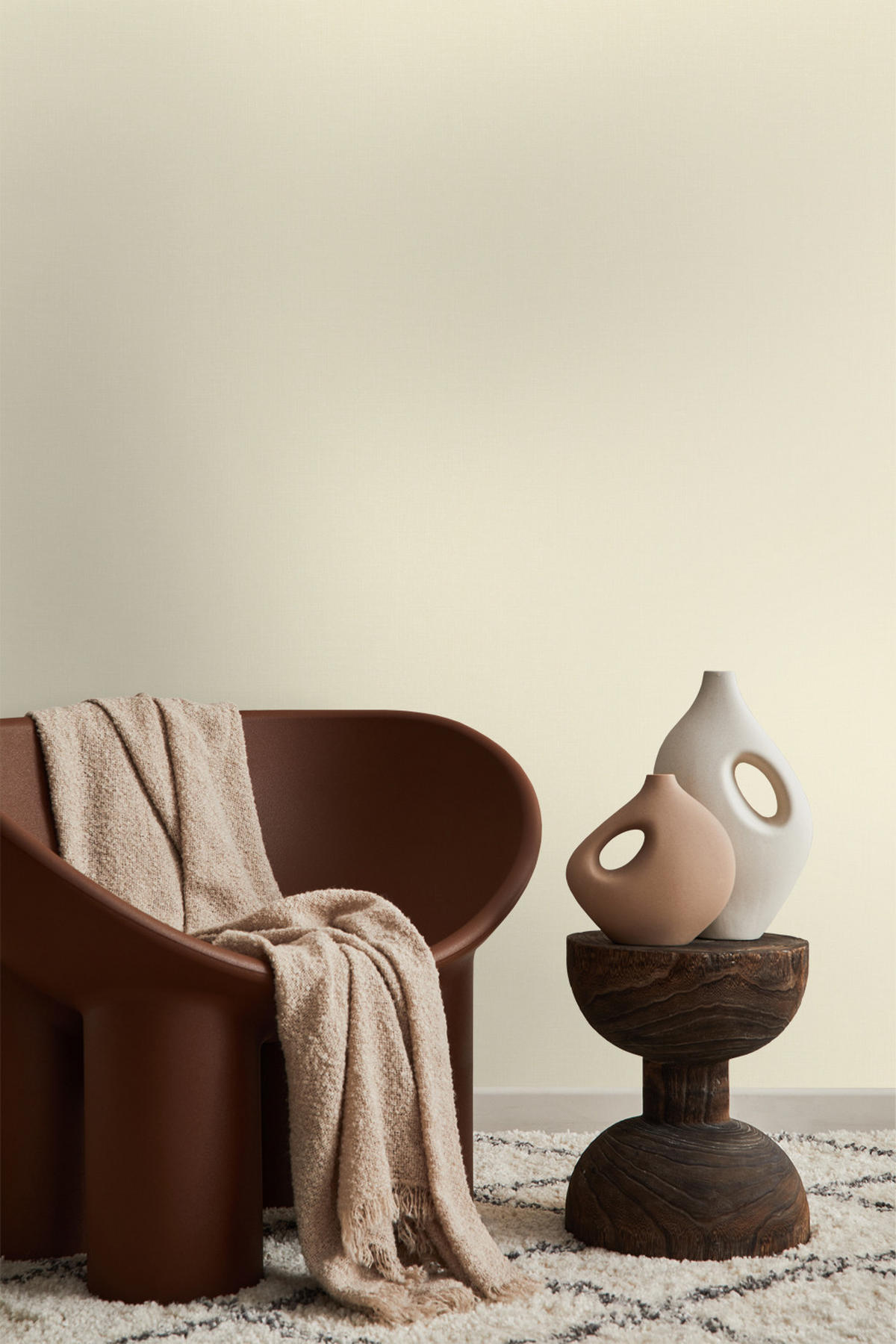 TAPETE feine Struktur 53 cm x 10.05 m - Beige, Papier (53/1000cm) - Origin Wallcoverings