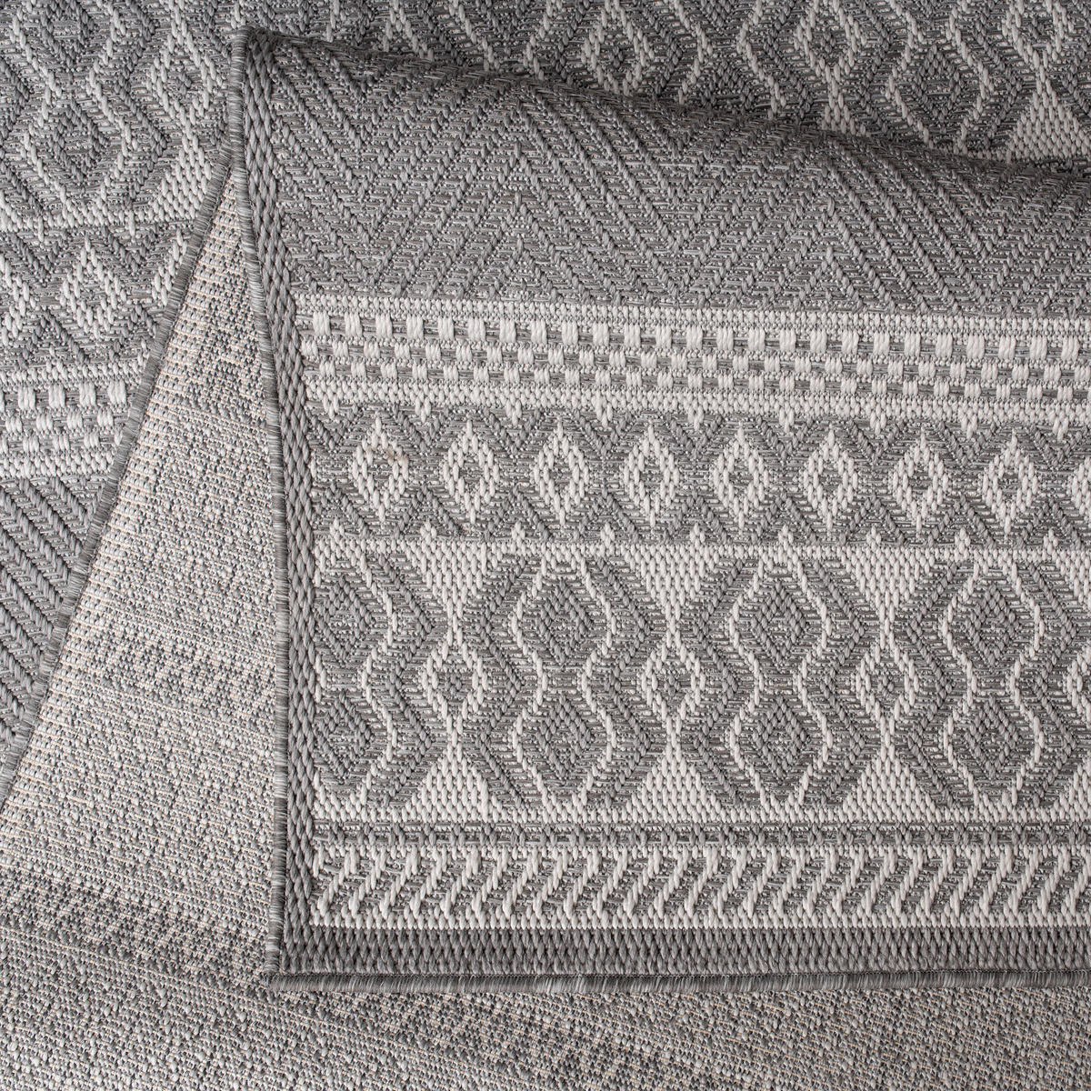 OUTDOORTEPPICH 200/280 cm Vermont 183 - Hellgrau, Textil (200/280cm) - Paco Home