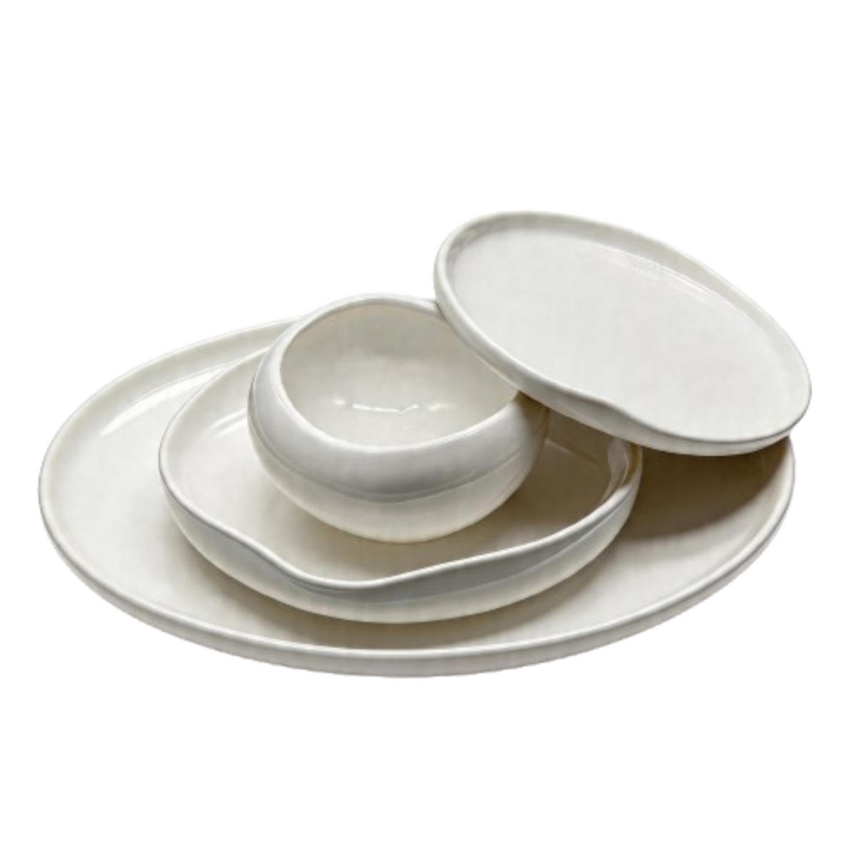 GESCHIRRSET LIVA weiss 27 tlg. - Weiß, Keramik (31/28/36cm) - Mulex