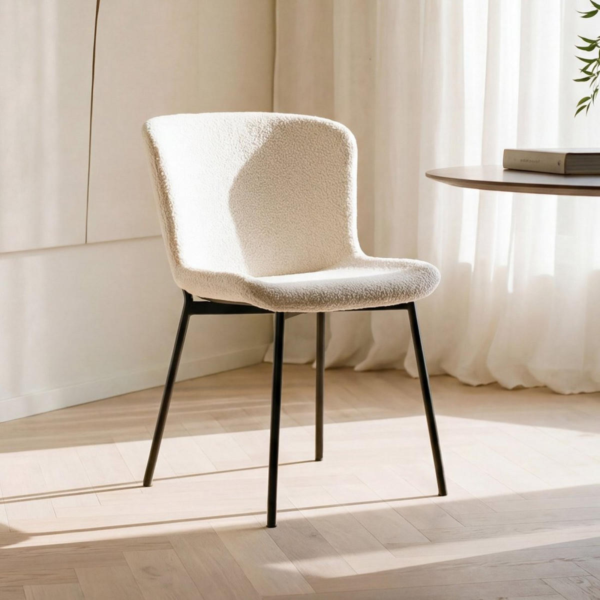 ESSZIMMERSTUHL Ari Beige 50 cm x 80 cm 4er-Set - Beige, Textil (50/80/59cm) - Klast Home