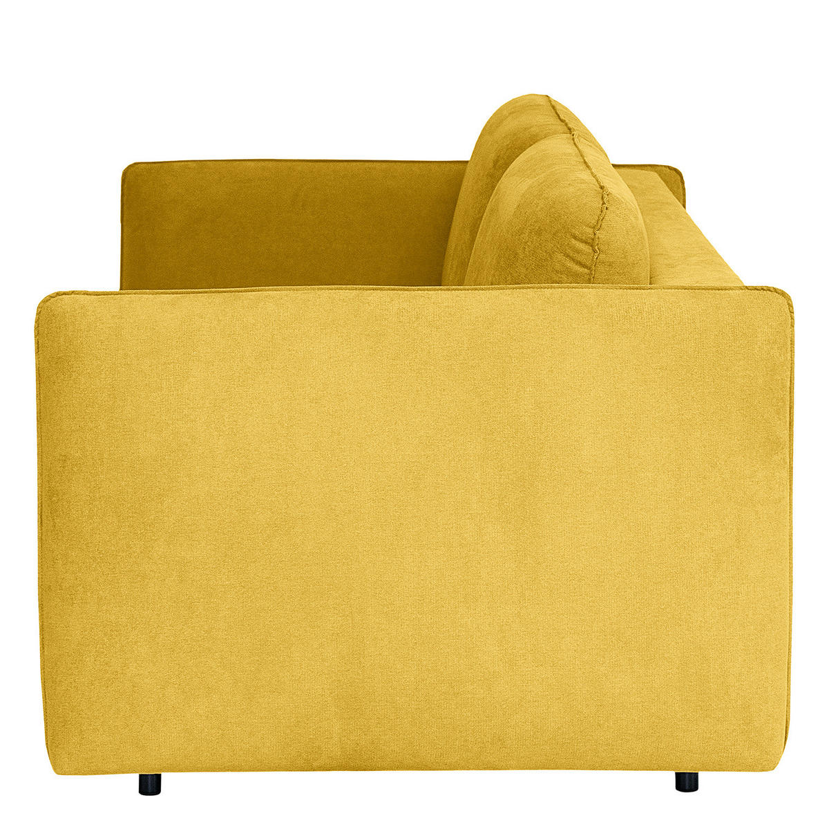 SCHLAFSOFA mit Matratze - Gelb/Schwarz, Kunststoff/Textil (194/86/104cm) - home24