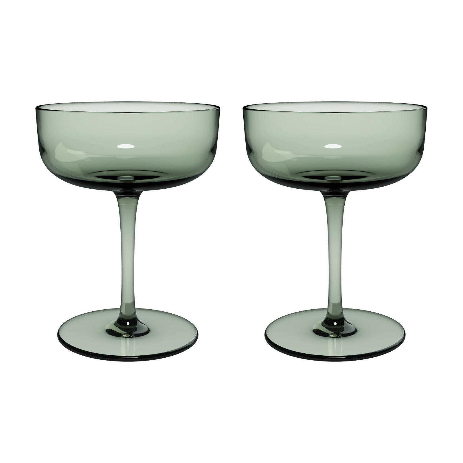 SEKTSCHALEN / DESSERTSCHALEN Like Glass Sage 100 ml 2er Set - Grün, Glas (0.1L) - like.Villeroy & Boch