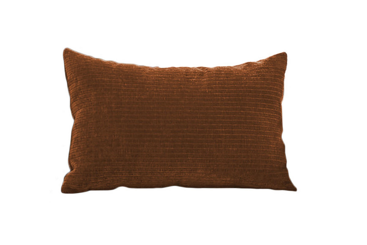 SPITZKISSEN RECHTECKIG SEPHI Cord - Rotbraun, Textil (60/60cm) - KAWOLA