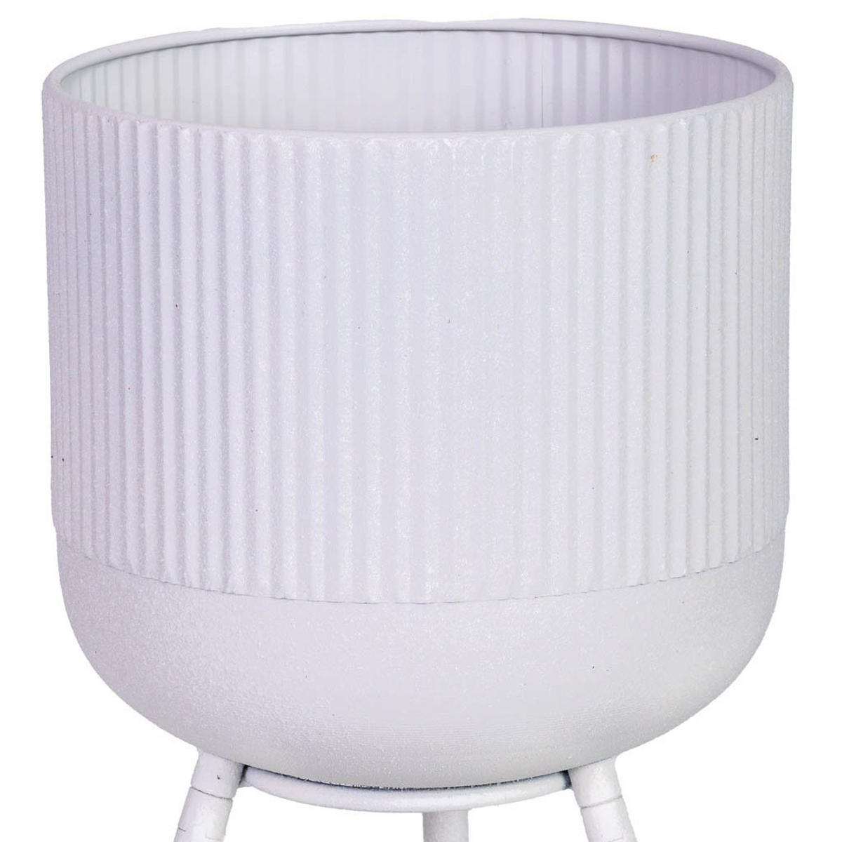 PFLANZENSTÄNDER aus Metall, weiß, 26x48cm - Weiß, Metall (48cm) - Wanderlust