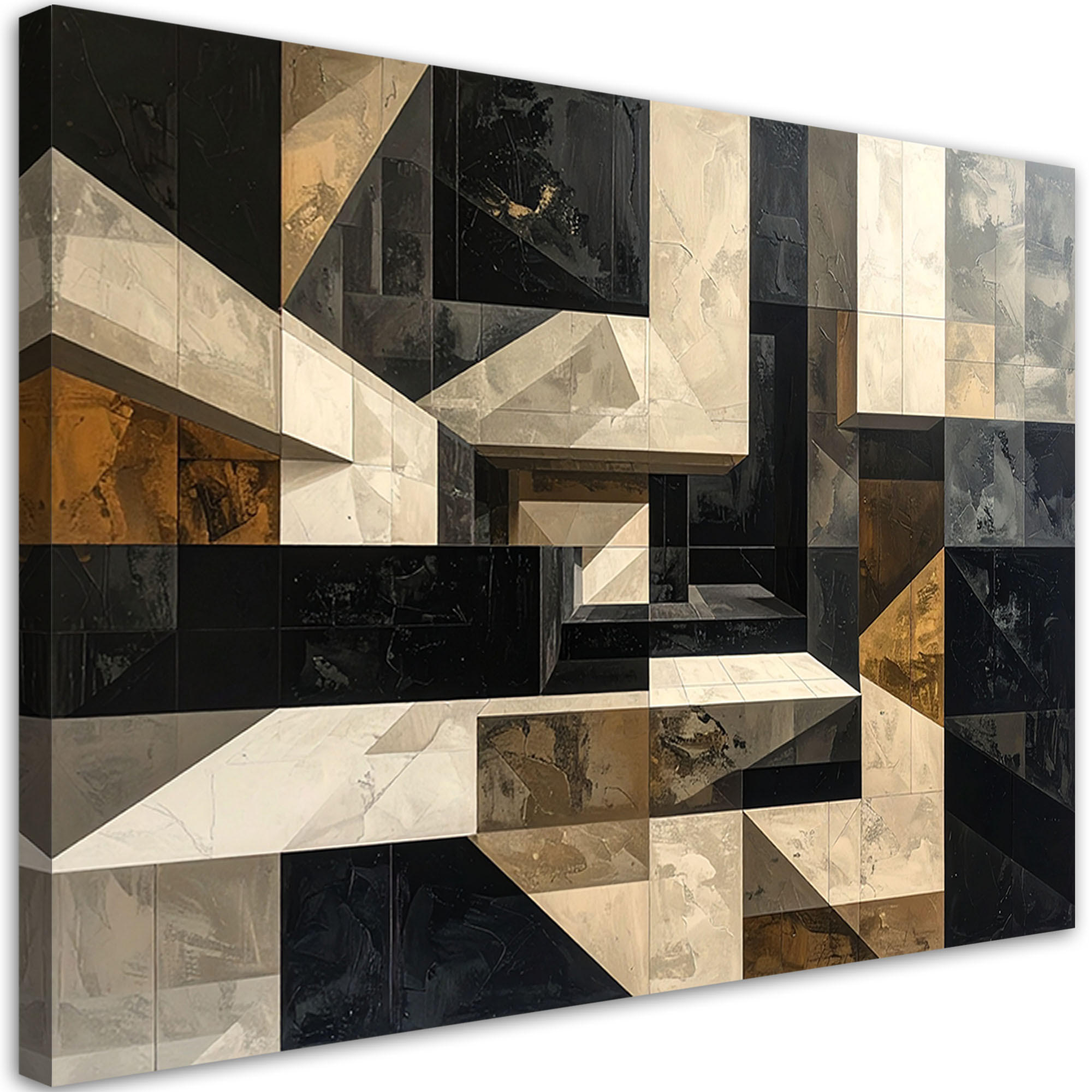 LEINWANDBILD Abstraktion 120x80cm - Beige, Textil (120/80cm) - Feeby