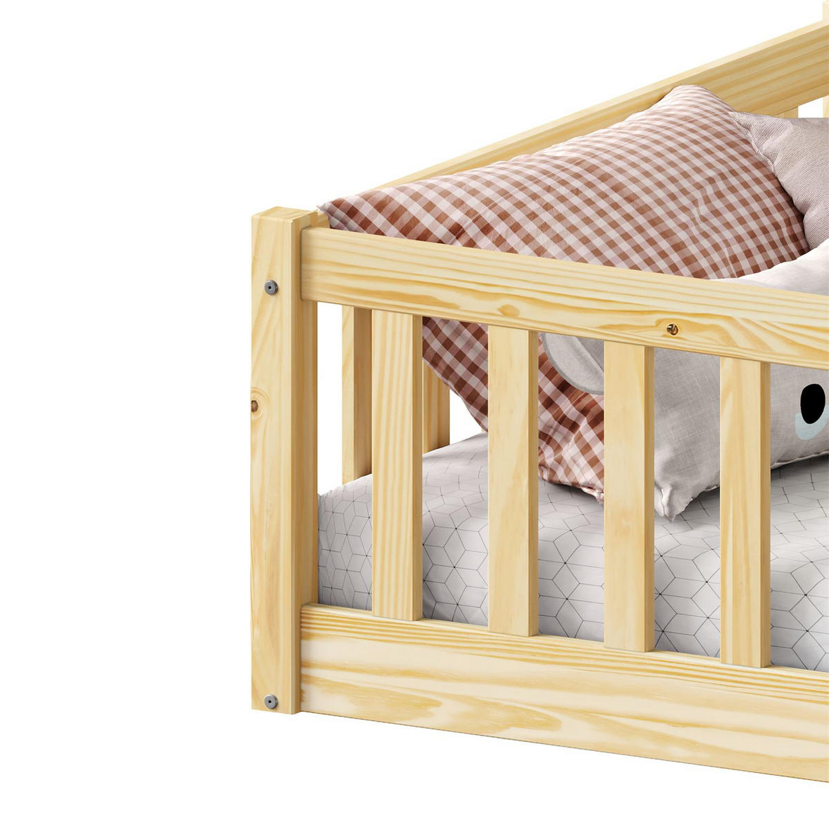 BODENBETT GUSTAVO 90X200 CM - Naturfarben, Holz (96/42/206cm) - IDIMEX