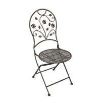 GARTENSTUHL 2er Set Tilo Klappstuhl - Bronzefarben, Metall (40/94/40cm) - DELUKE