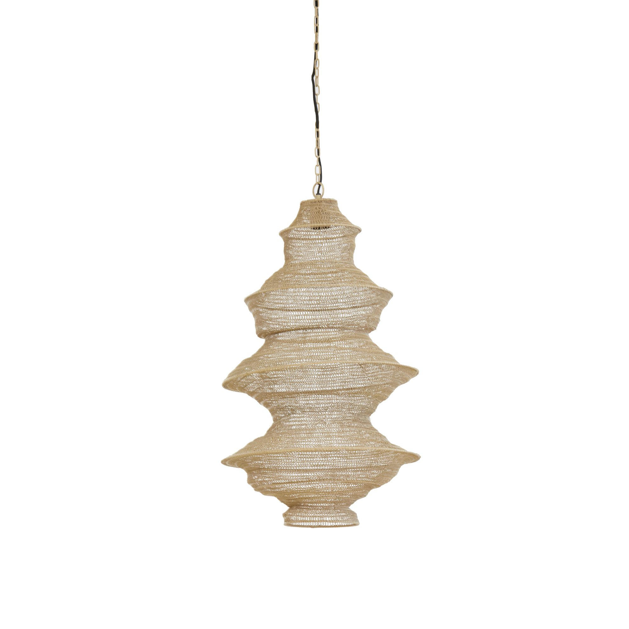 HÄNGELAMPE Nakisha Braun Ø40/70 cm - Braun, Metall (40/40/70cm) - Light & Living