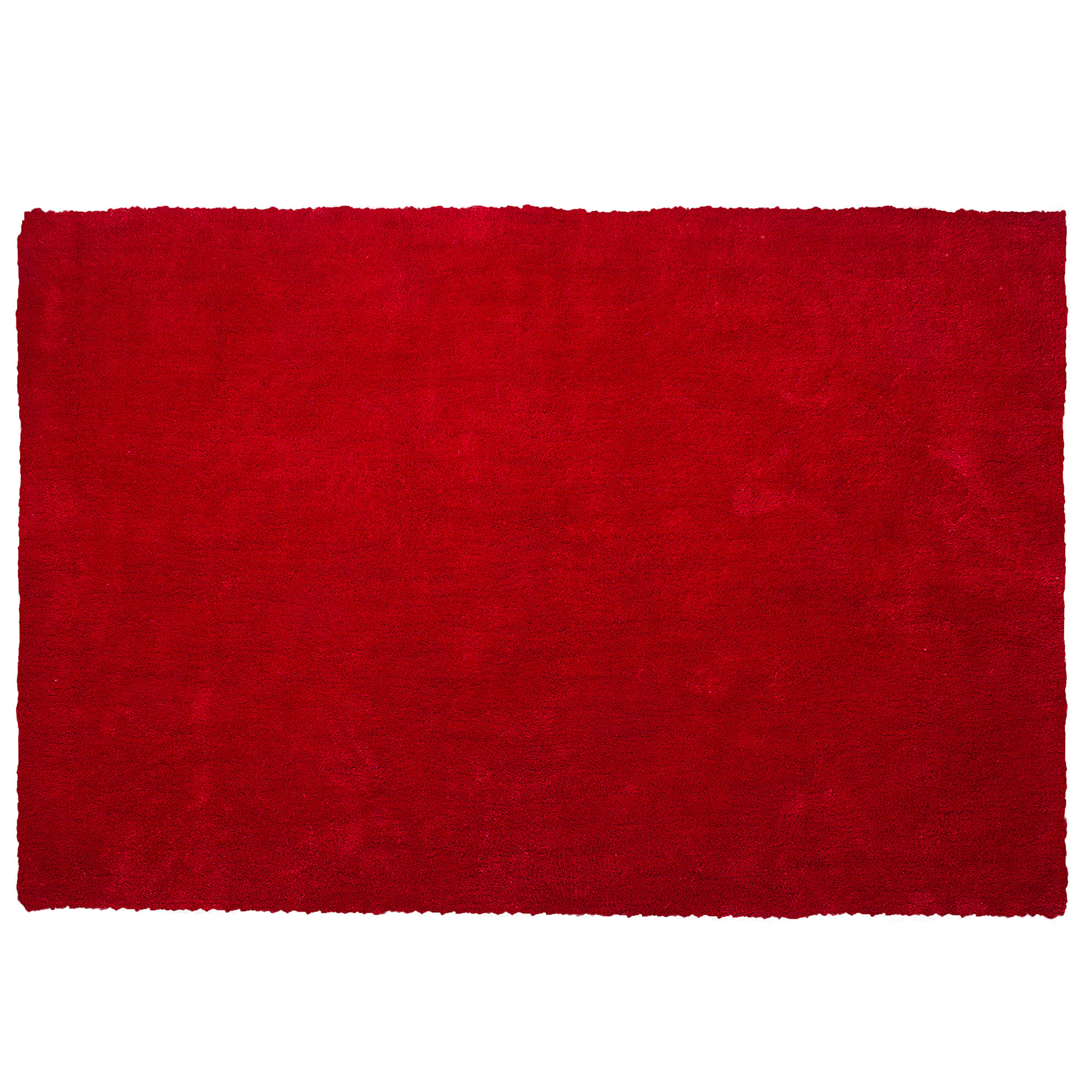 SHAGGY-TEPPICH Demre 200/140 cm - Rot, Kunststoff (140/200cm) - Beliani