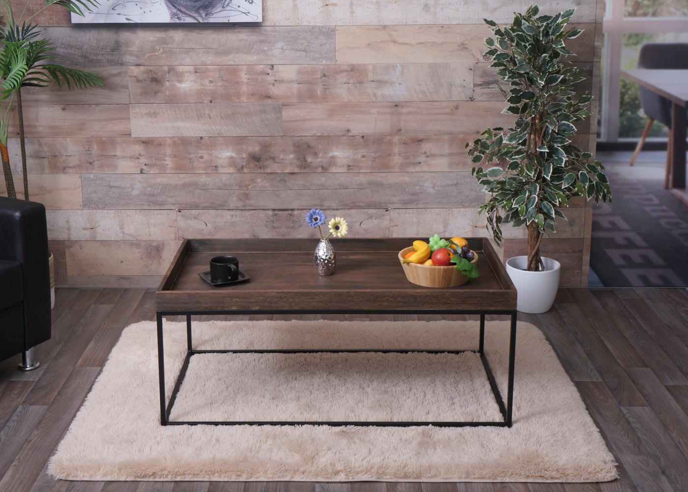 COUCHTISCH rechteckig Dunkelbraun - Dunkelbraun, Holz (60/110/46cm) - MCW