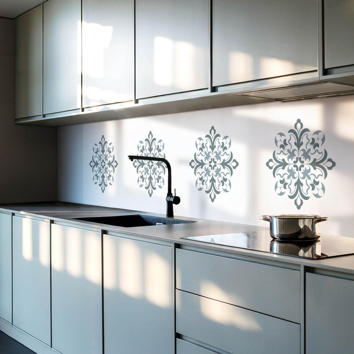 WANDPANEEL 100x50 cm selbstklebend Velaria - Dunkelgrau, Kunststoff (50/1.6/100cm) - Wallfluent