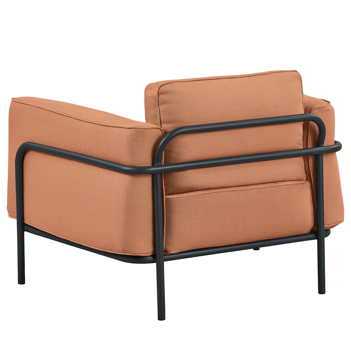 OUTDOOR-SESSEL - Rosa, Textil/Metall (100/76/88cm) - home24