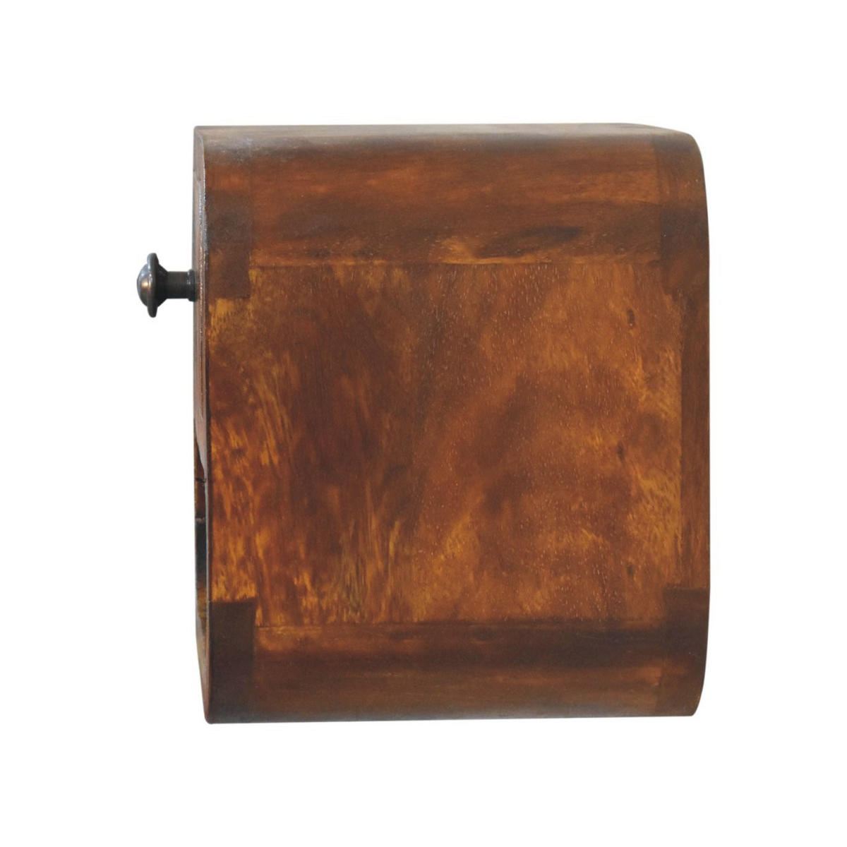 NACHTTISCH Petite - Kastanienfarben/Messingfarben, Holz/Metall (20/20/17cm) - Artisan Furniture