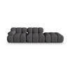 SOFA modular rechts Bellis aus 3D-Stoff Expresso 4 Sitzplätze - Graubraun, Textil (282/70/94cm) - Micadoni