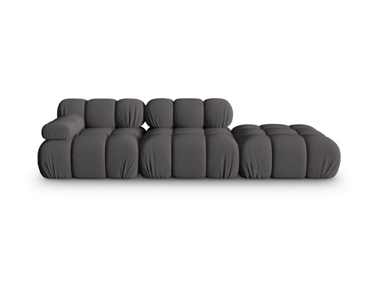 SOFA modular rechts Bellis aus 3D-Stoff Expresso 4 Sitzplätze - Graubraun, Textil (282/70/94cm) - Micadoni
