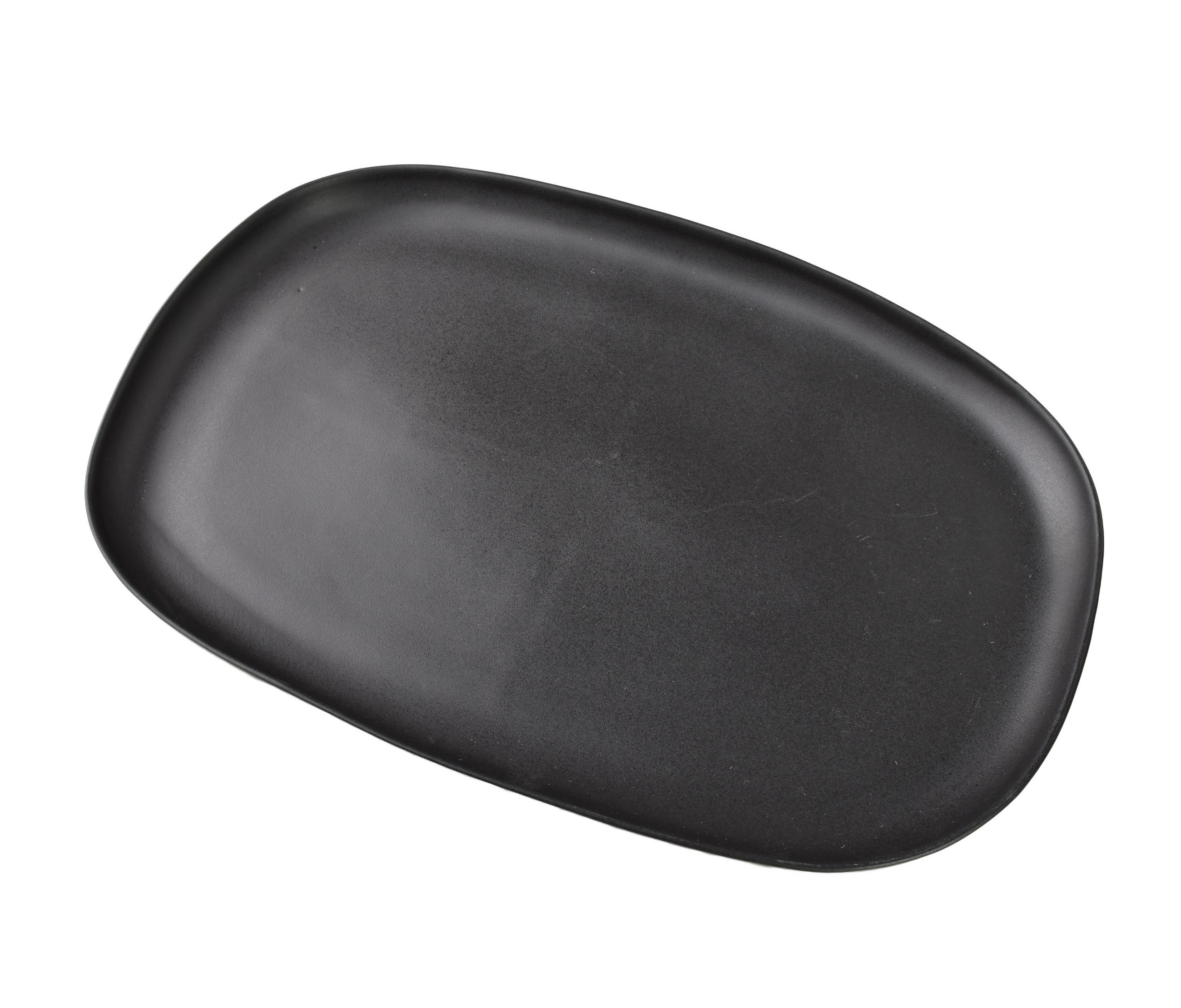 SERVIERPLATTE Basic Nature Schwarz 40,5x30x3 cm Keramik - Schwarz, Keramik (30/3/40.5cm) - Mondex