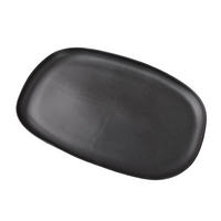 SERVIERPLATTE Basic Nature Schwarz 40,5x30x3 cm Keramik - Schwarz, Keramik (30/3/40.5cm) - Mondex