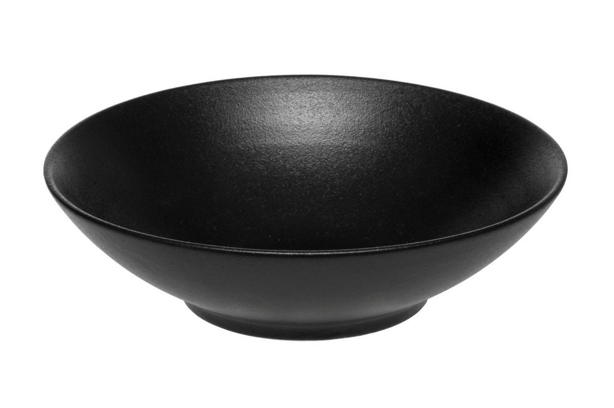 SUPPENTELLER Ø 21 cm - Schwarz, Keramik (21cm)