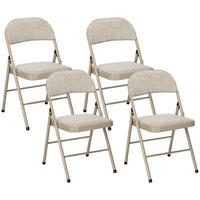 KLAPPSESSEL Beige 4 Stück - Beige, Naturmaterialien (45/78/46cm) - GiPP