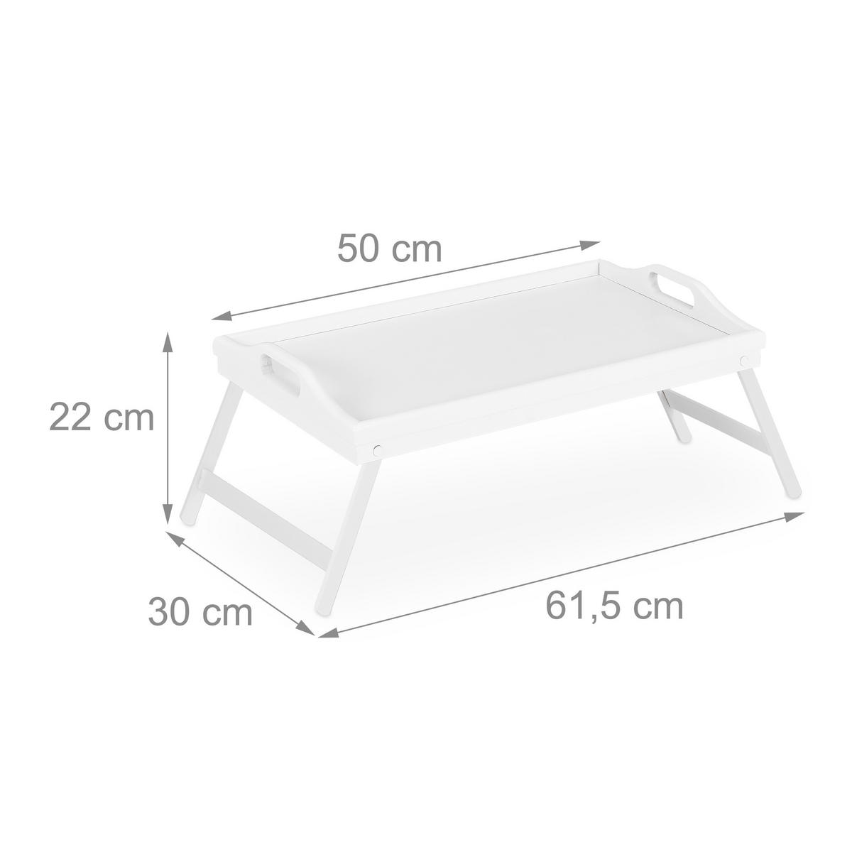 NOČNA mizica - bela, leseni material/les - Relaxdays