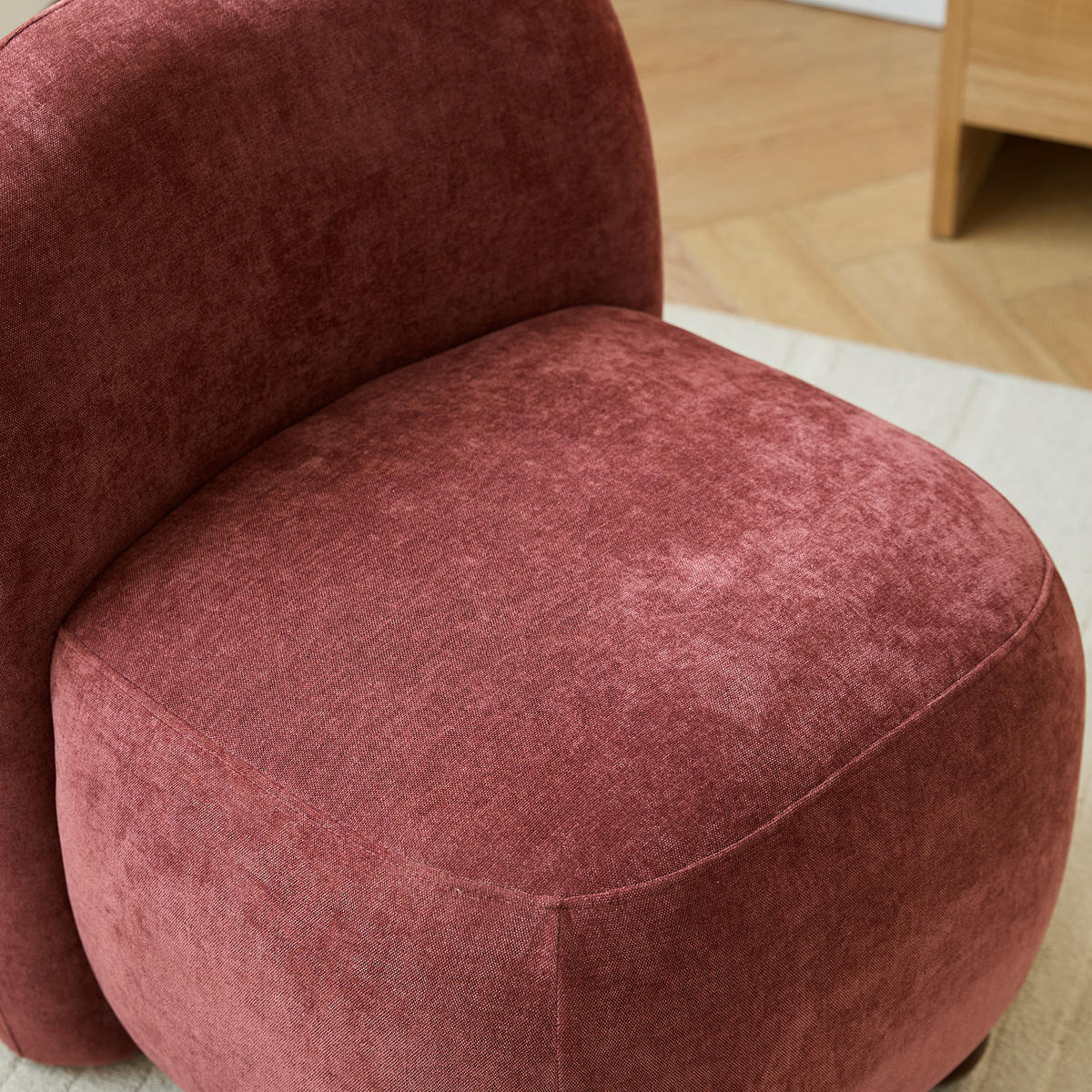 SESSEL Holz Terrakotta - Rot, Holz (57/62/61cm) - Nordlys